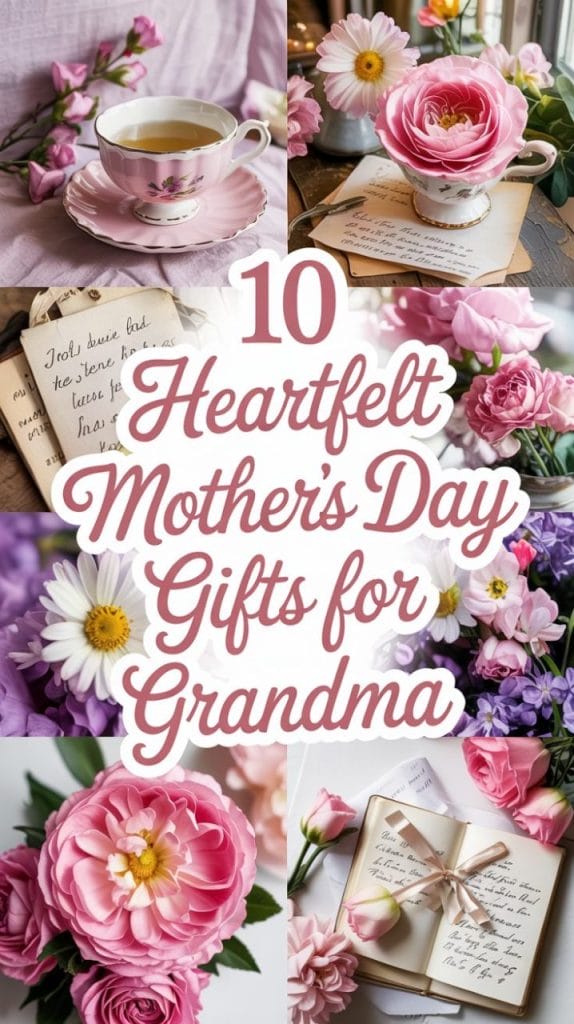 Mother's Day gift ideas for grandma collage