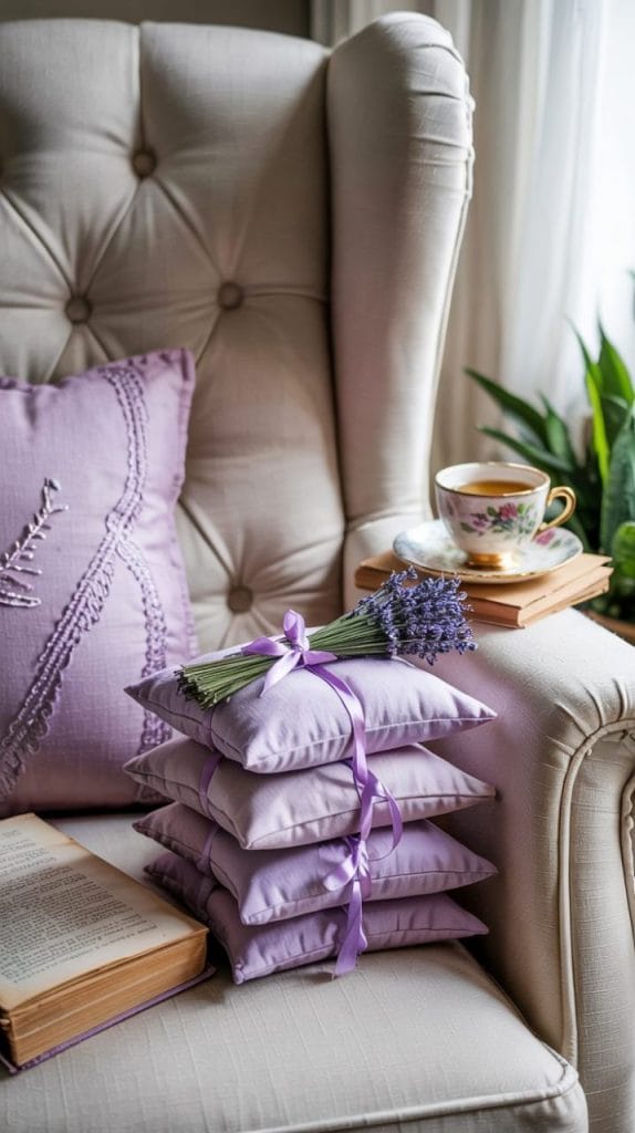 DIY lavender eye pillow set for relaxation