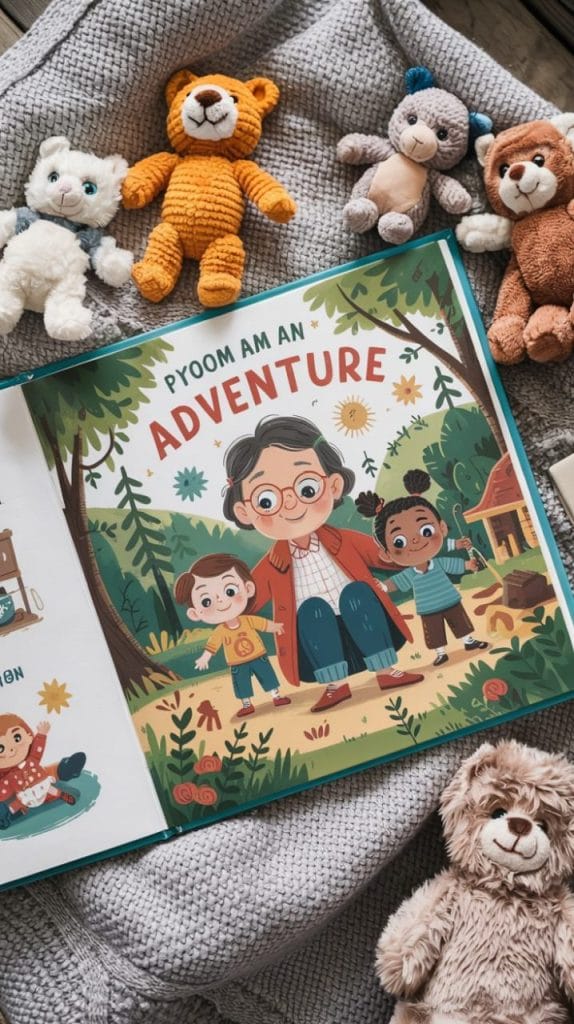 Personalized storybook featuring grandchildren